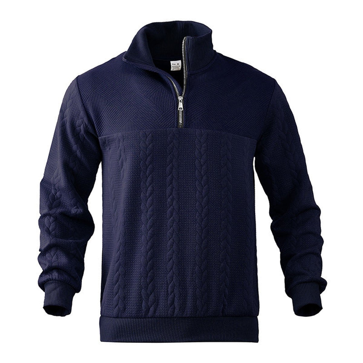 Noah | Men's Cable Knit Sweater Quarter-Zip Pullover Jumper