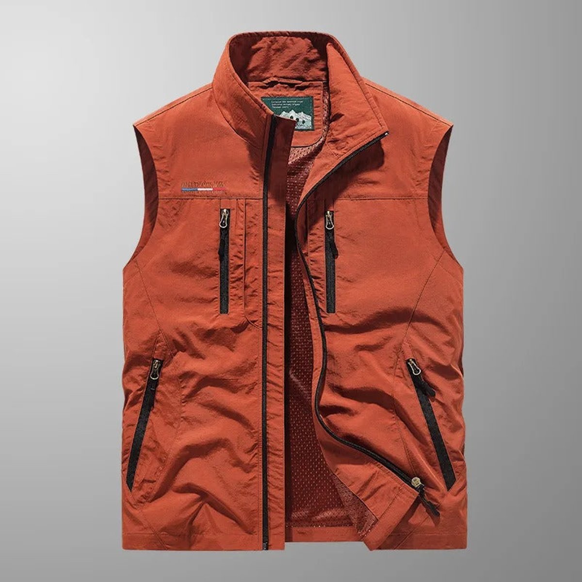 George | Mens Gilet Lightweight Breathable Multi-Pocket Outdoor Vest