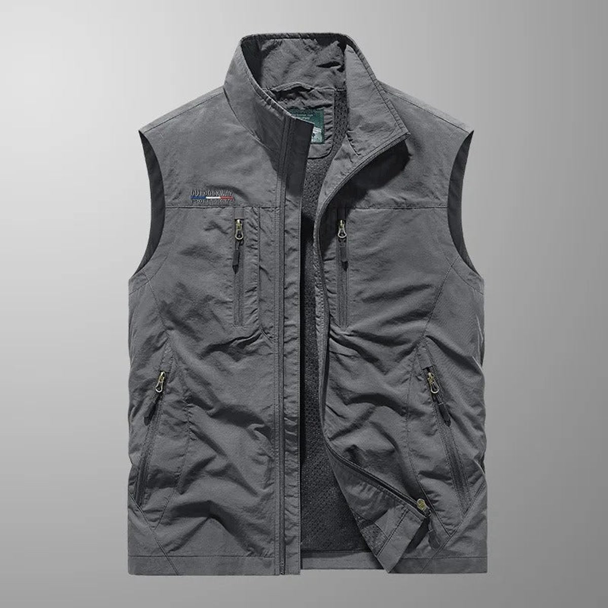 George | Mens Gilet Lightweight Breathable Multi-Pocket Outdoor Vest