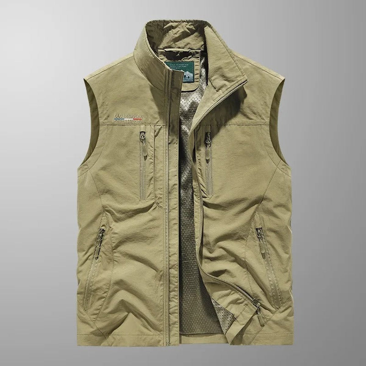 George | Mens Gilet Lightweight Breathable Multi-Pocket Outdoor Vest