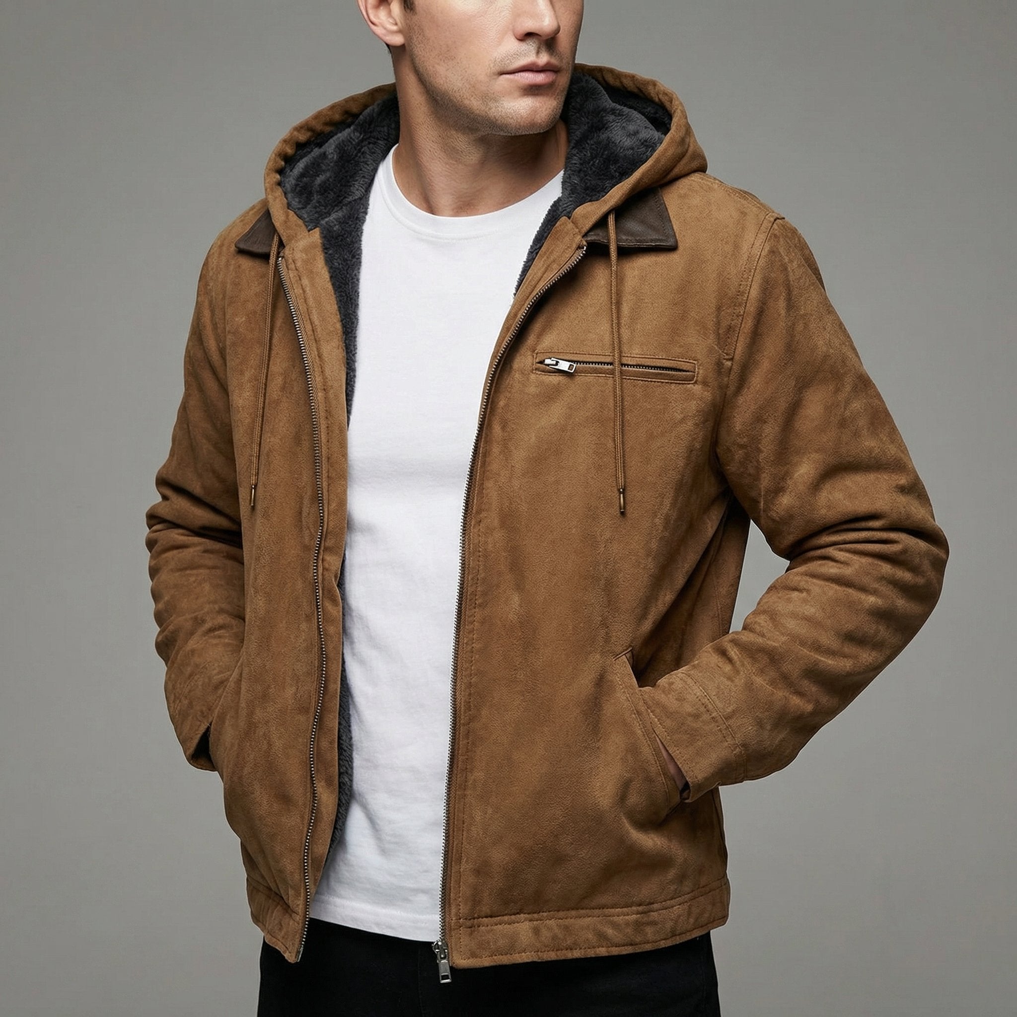 Freddie | Men's Winter Coat Multiple Zip Pockets Outdoor Casual
