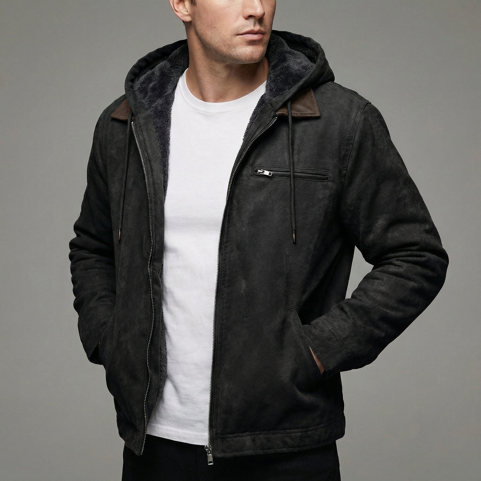Freddie | Men's Winter Coat Multiple Zip Pockets Outdoor Casual