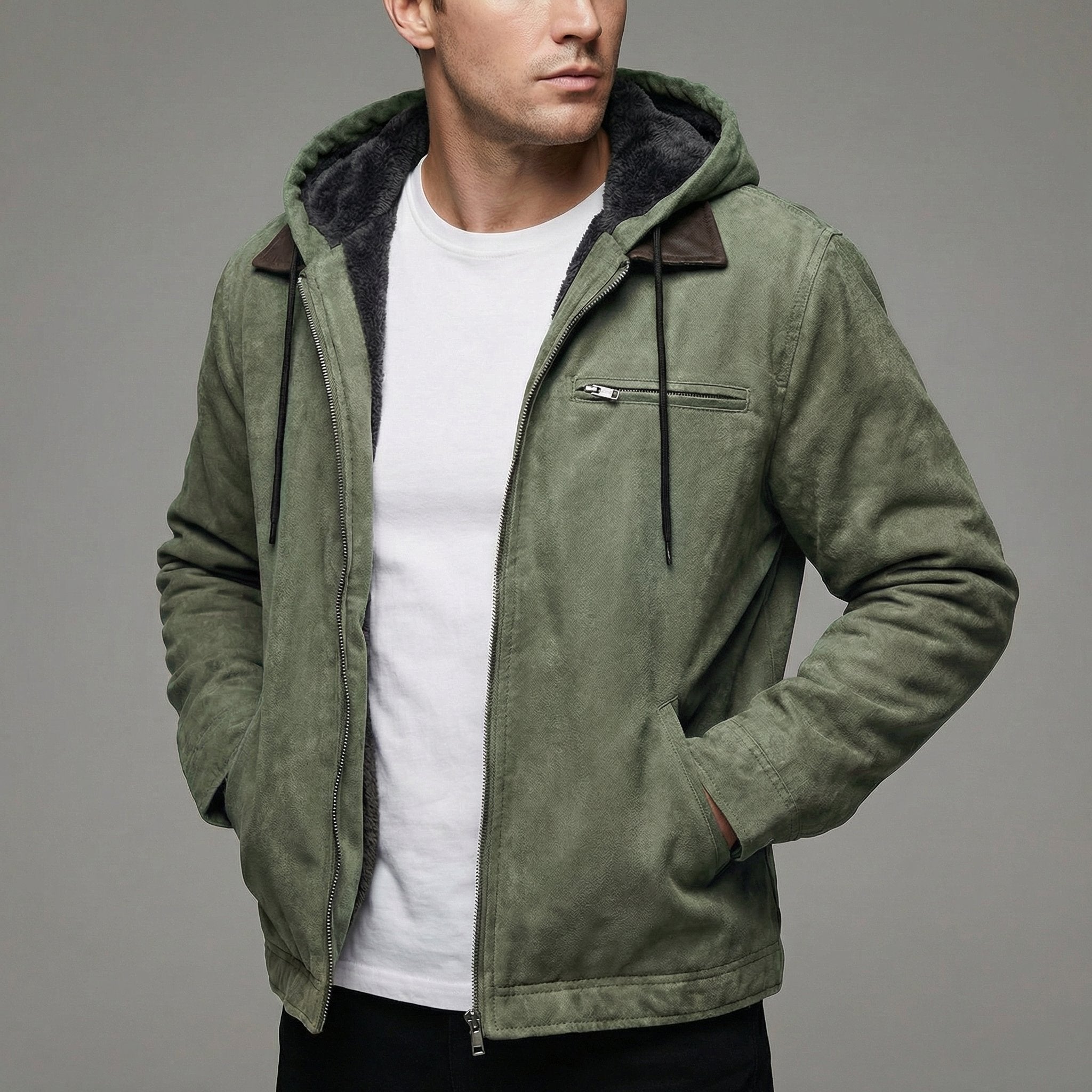 Freddie | Men's Winter Coat Multiple Zip Pockets Outdoor Casual