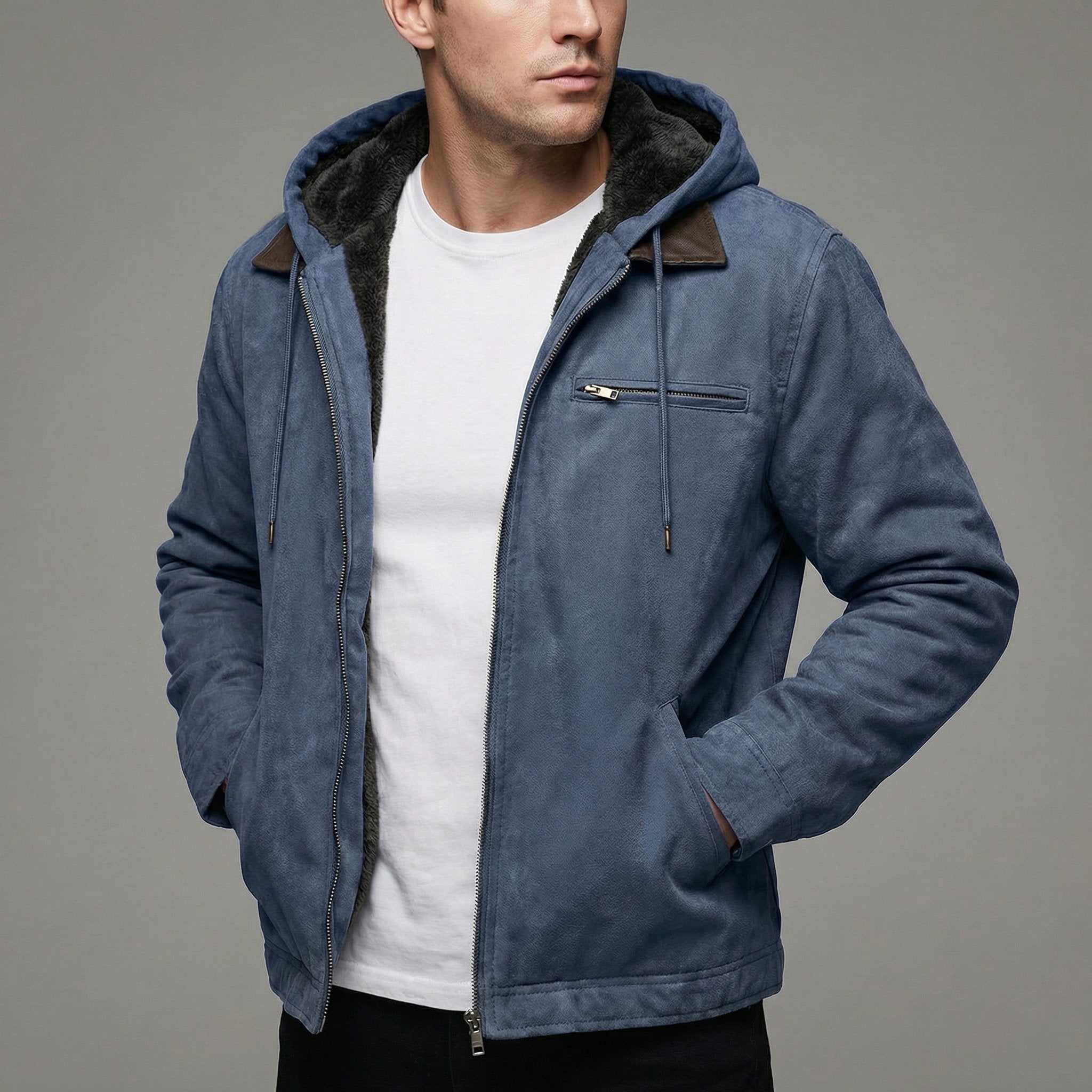 Freddie | Men's Winter Coat Multiple Zip Pockets Outdoor Casual