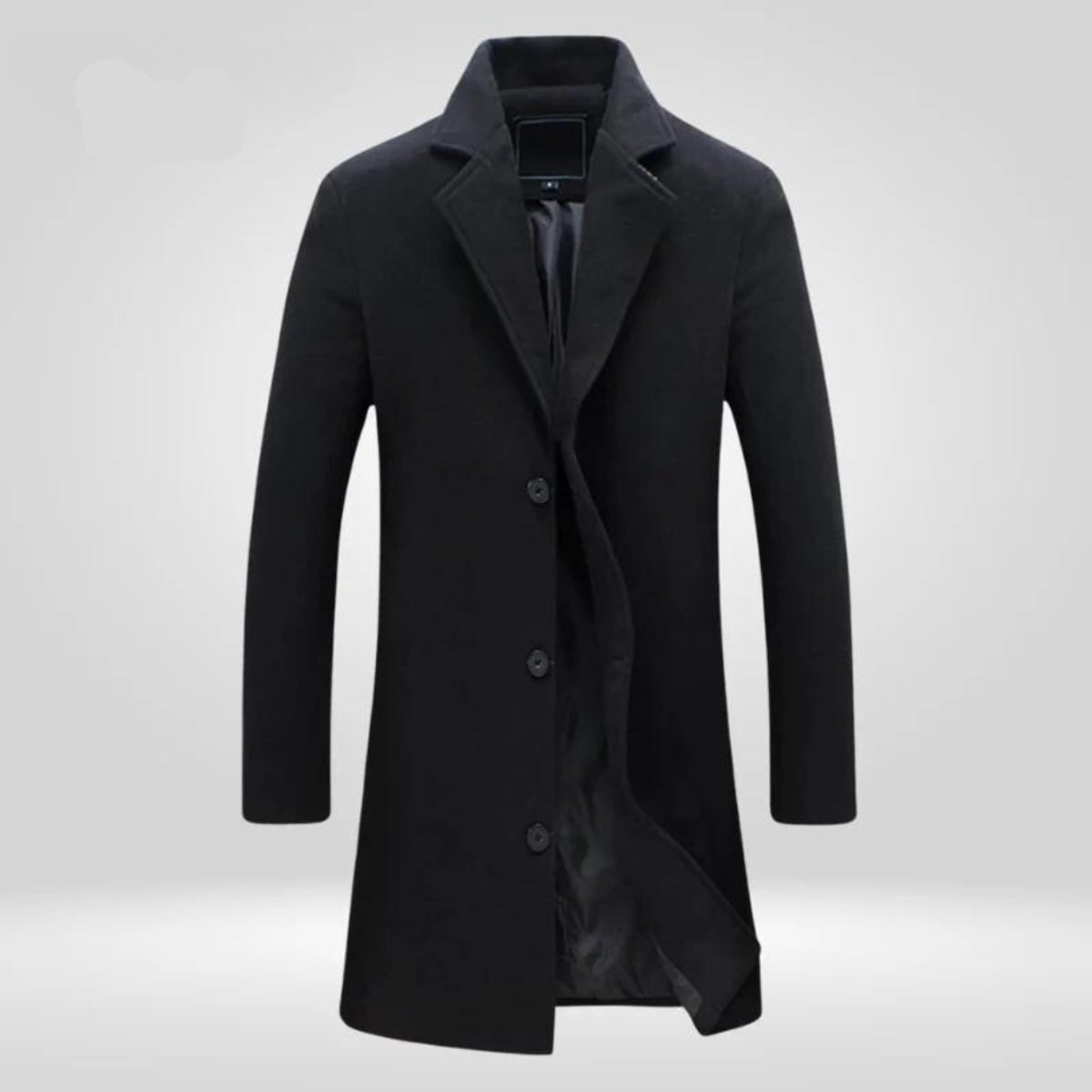 Arthur | Mens Wool Coat Single-Breasted Long Overcoat