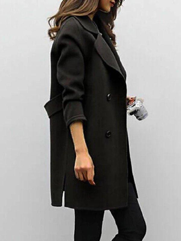 Scarlett | Women’s Double Breasted Longline Winter Coat