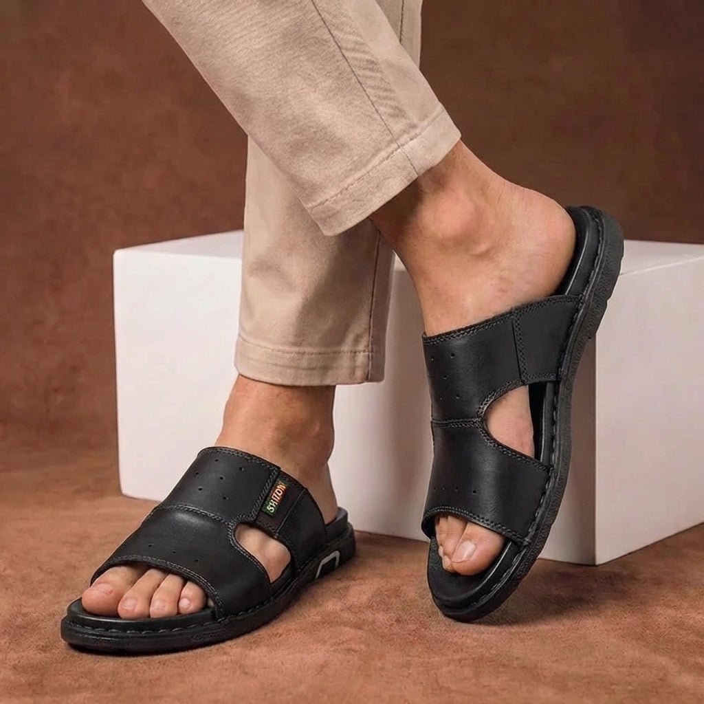 Noah | Men's Orthopedic Wide Fit Slide Sandals