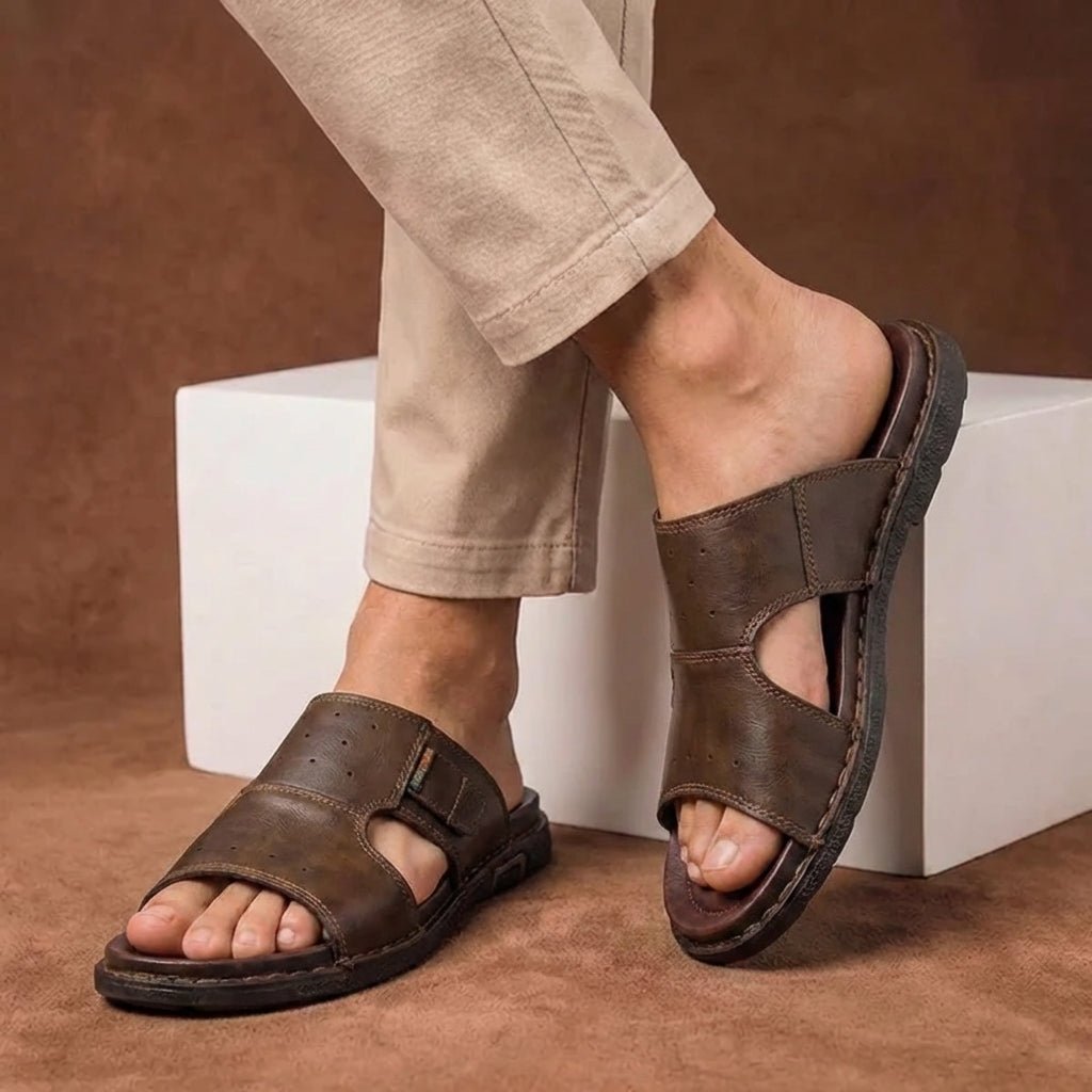 Noah | Men's Orthopedic Wide Fit Slide Sandals