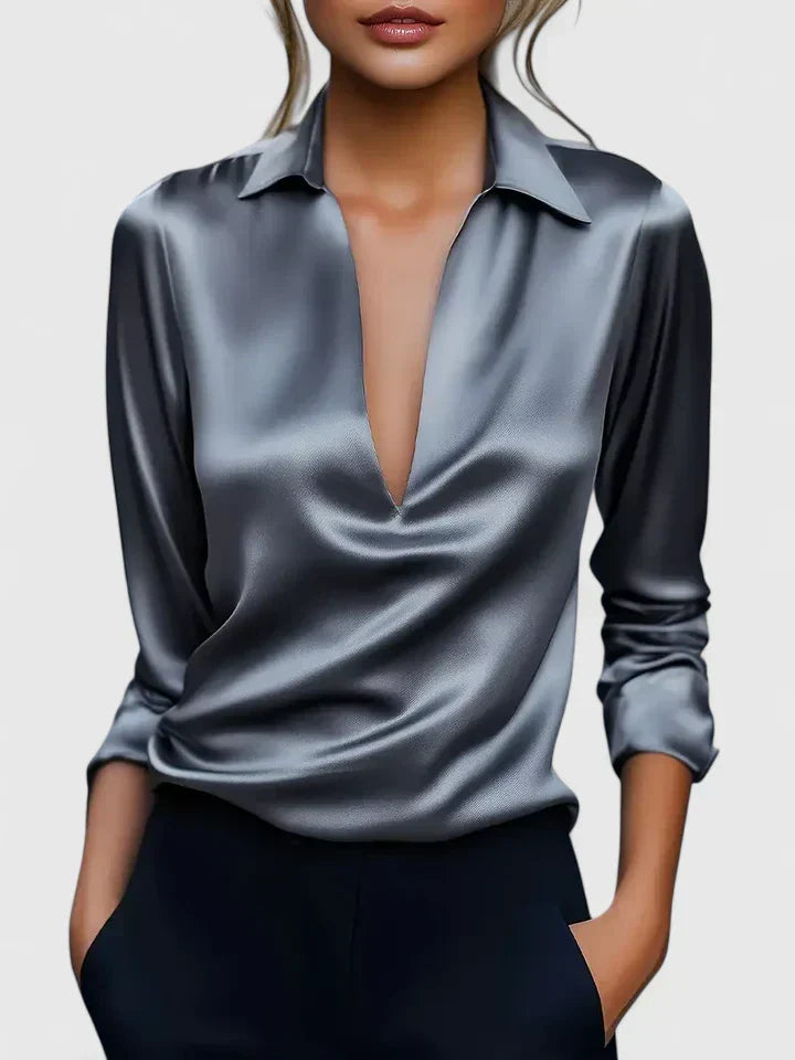 Persephone | Women's Collared Long Sleeve Blouse
