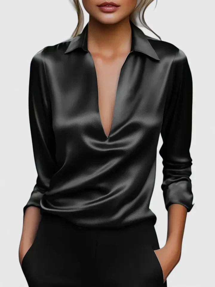 Persephone | Women's Collared Long Sleeve Blouse