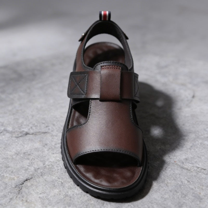 Noah™ | Leather Open Toe Fisherman Sandals