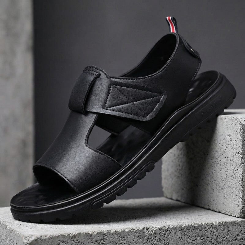 Noah™ | Leather Open Toe Fisherman Sandals
