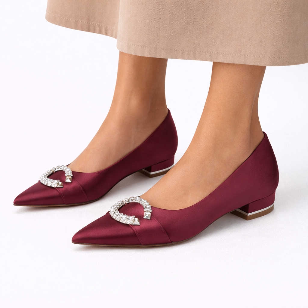 Women's Satin Bridal Flats