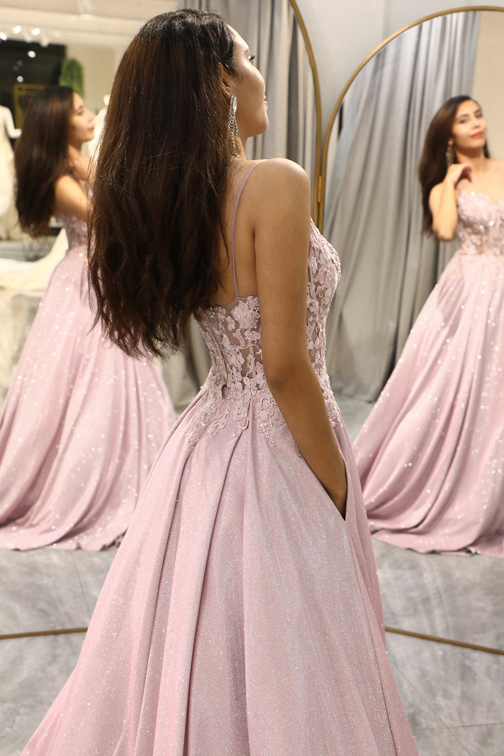 Lily | Women Wedding Guest Embellished Maxi Dress