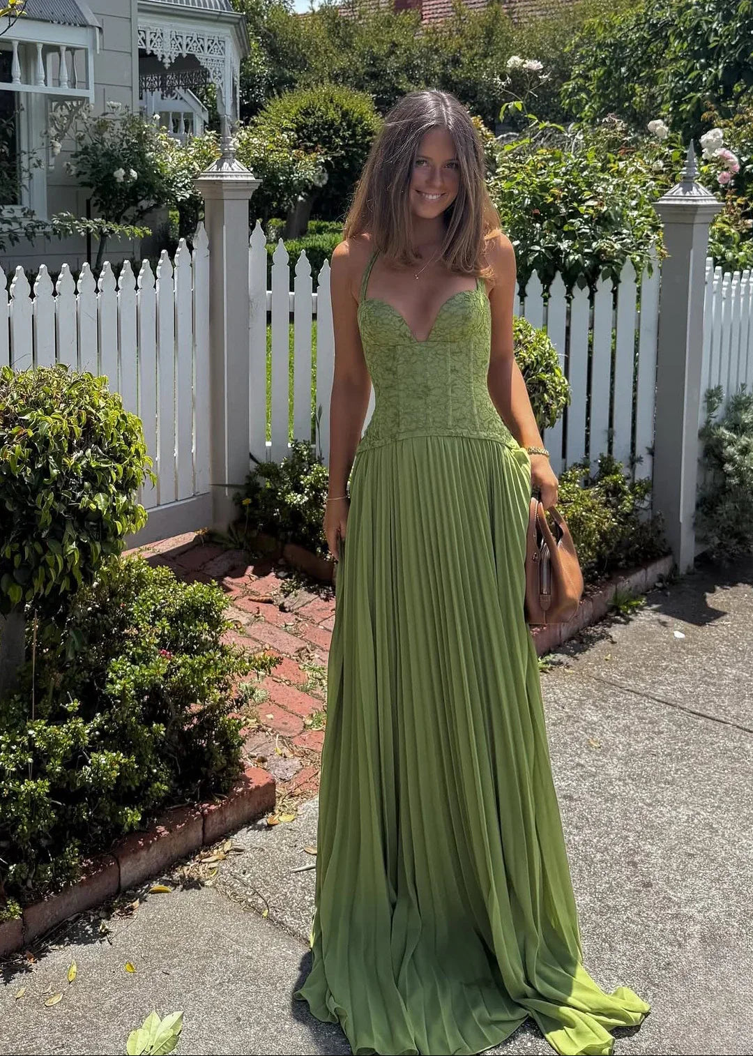 Hannah | Women's Halter Pleated Maxi Wedding Guest Dress