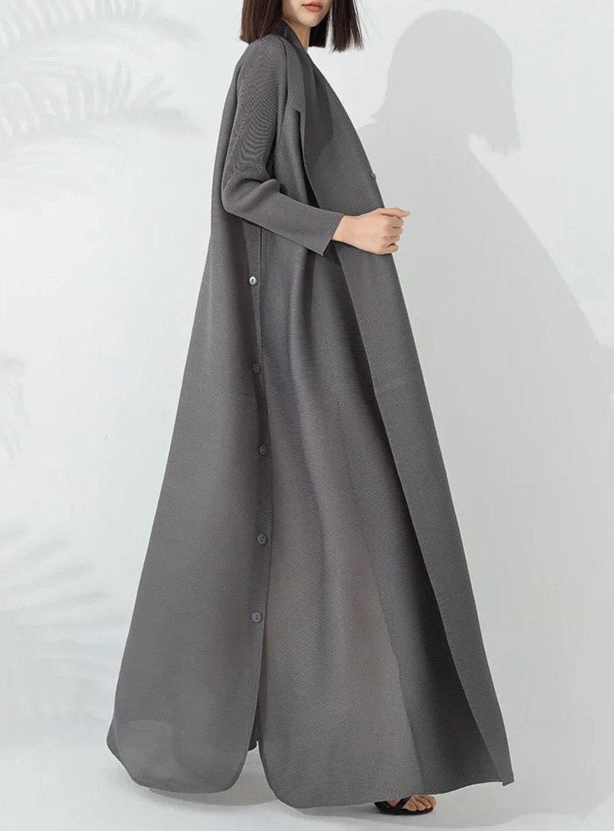 Freya | Women's Belted A-Line Longline Coat Jacket