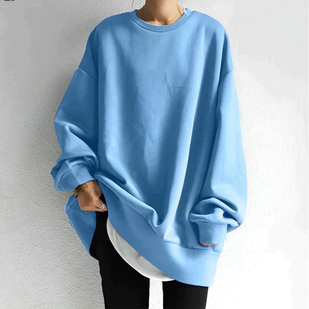 Olivia | Womens Cardigan Oversized Drop-Shoulder Long-Sleeve Tunic Jumper