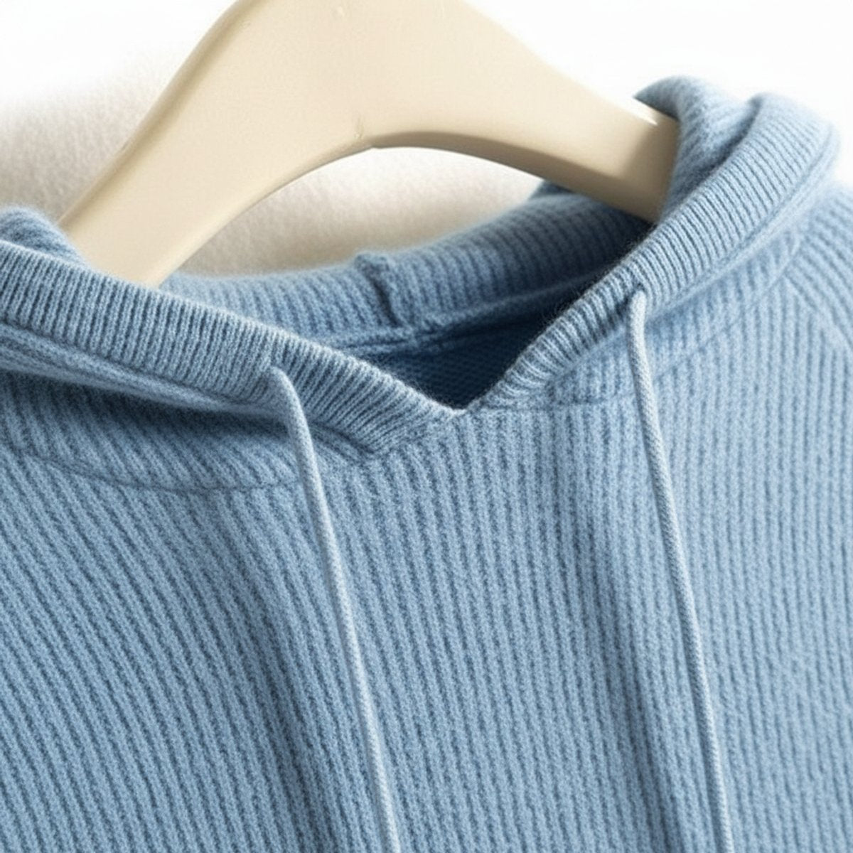 Ivy | Women's Cashmere Mink Hooded Knit Jumper Drawstring Pullover