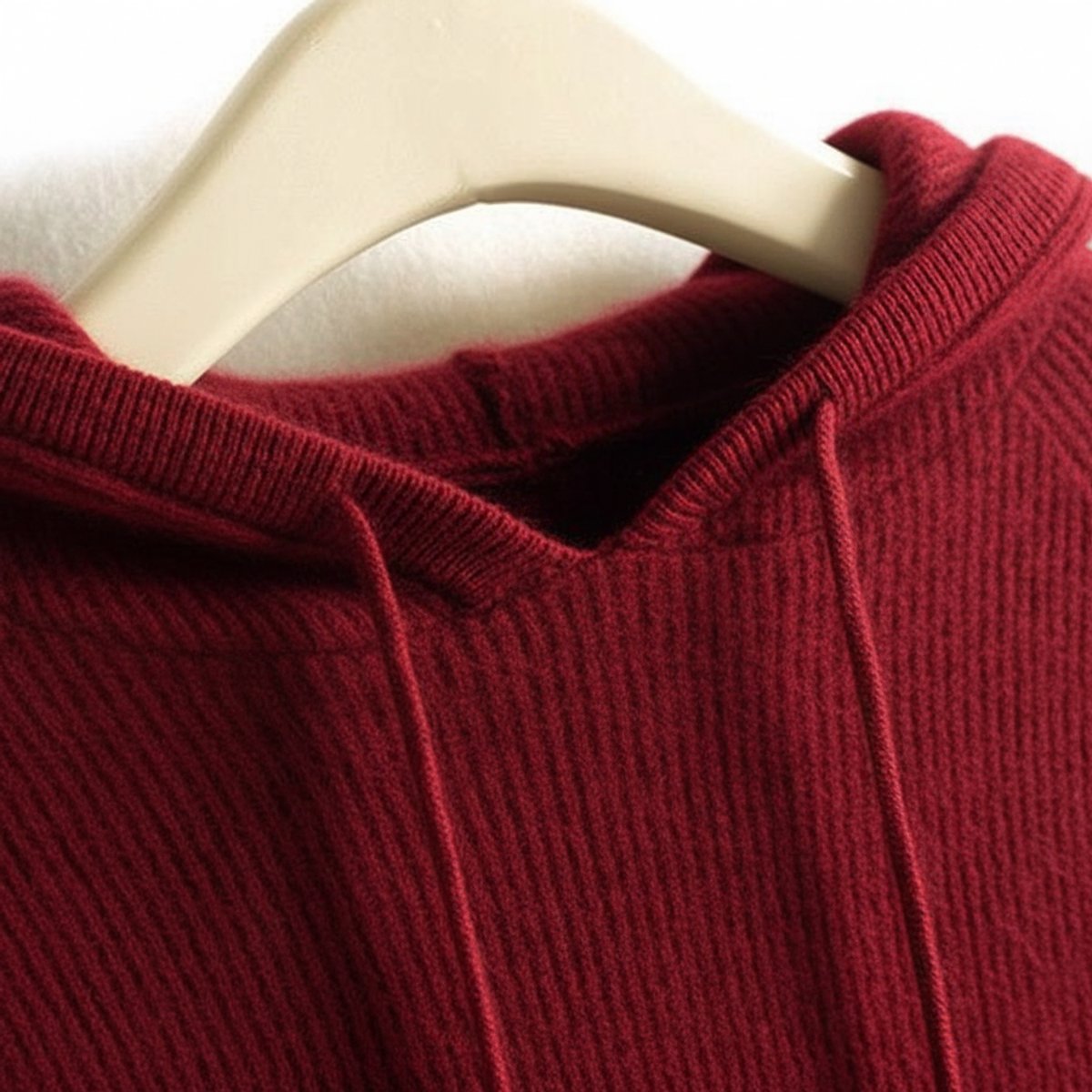 Ivy | Women's Cashmere Mink Hooded Knit Jumper Drawstring Pullover