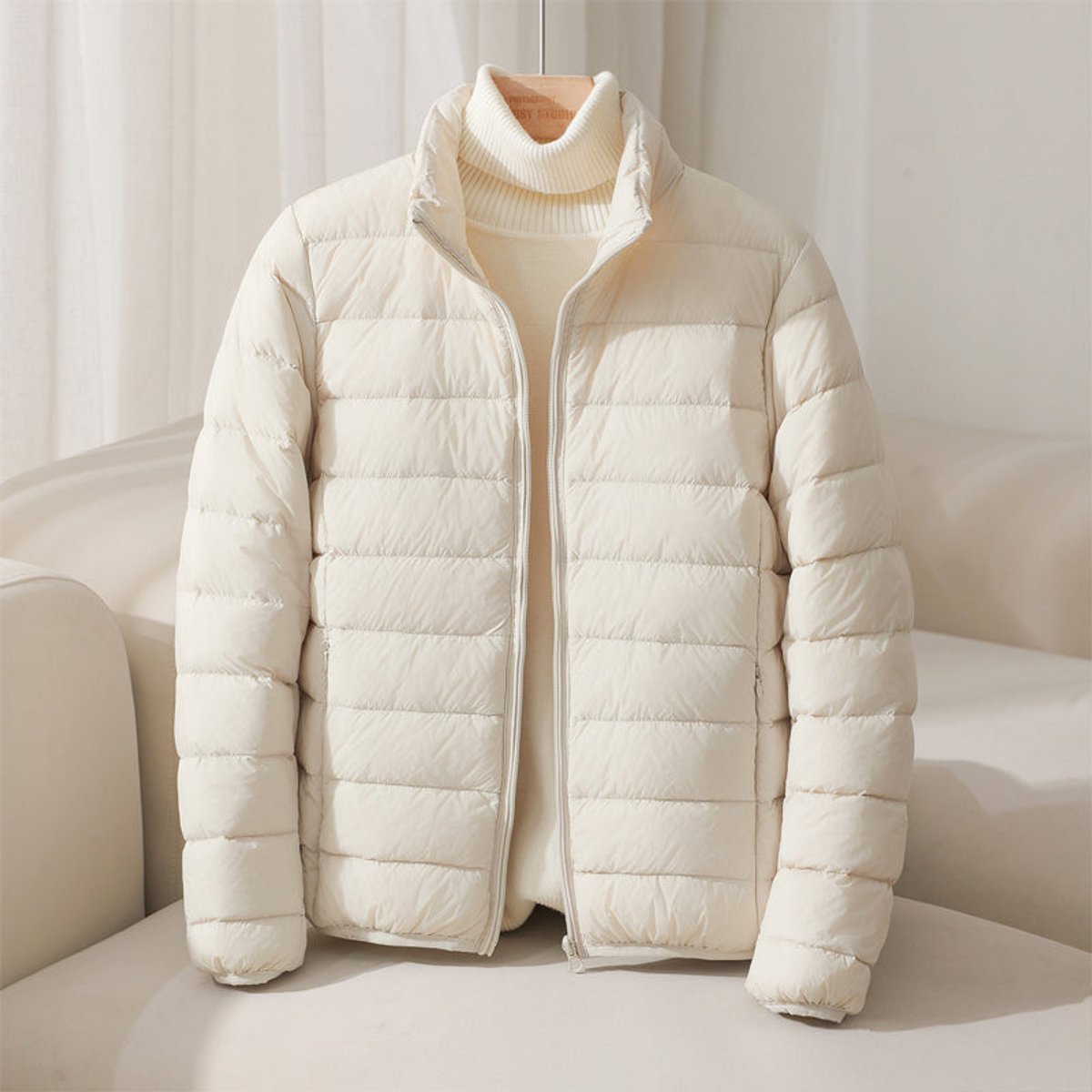 Sophie | Women's Coat Lightweight Quilted Puffer Stand Collar Jacket