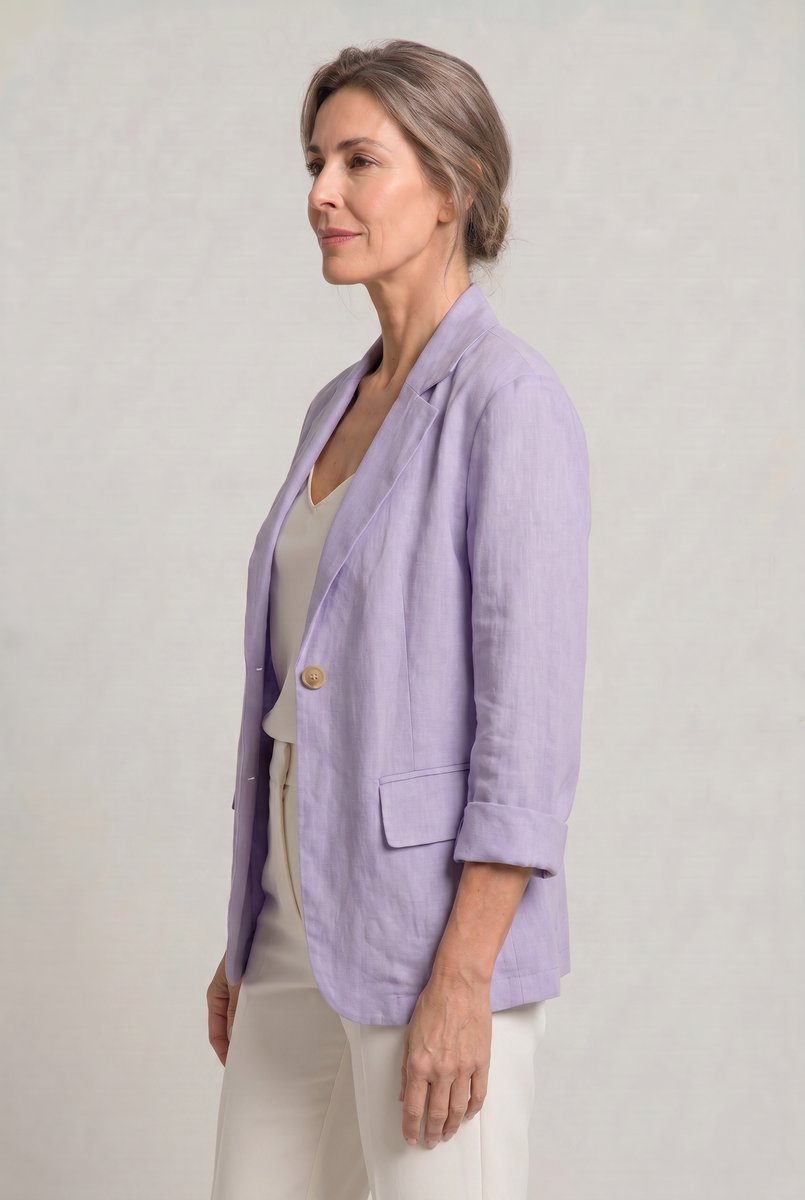 Sienna | Women's Coat Style Lightweight Single-Button Relaxed Blazer