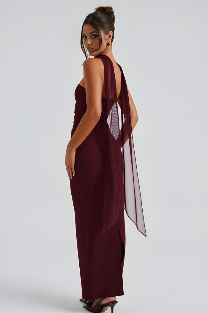 Women's Cocktail Strapless Maxi Bodycon Dress