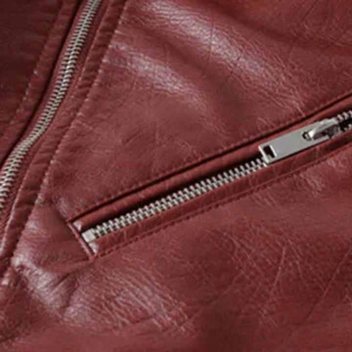 Florence | Women's Cropped Biker Faux Leather Jacket Zip-Up
