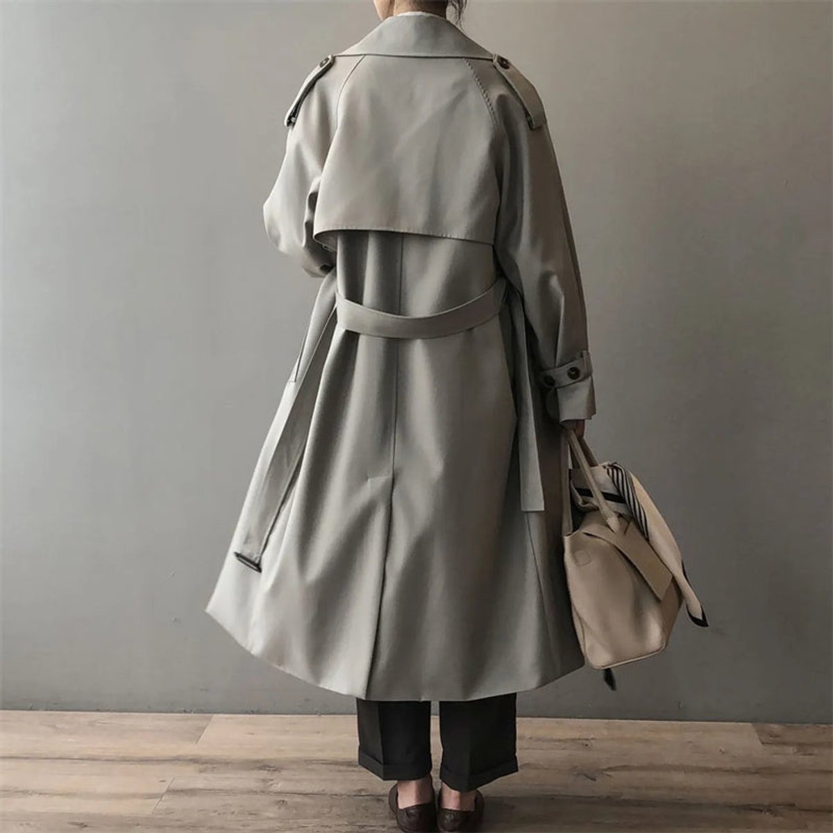 Sophie | Women's Double-Breasted Water-Repellent Long Trench Coat