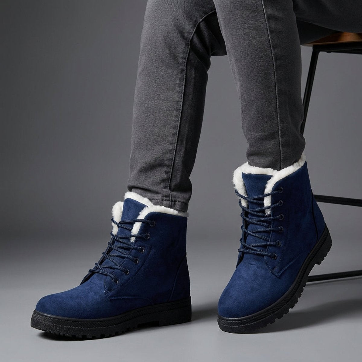 Isla | Women's Fur-Lined Lace-Up Ankle Snow Boots