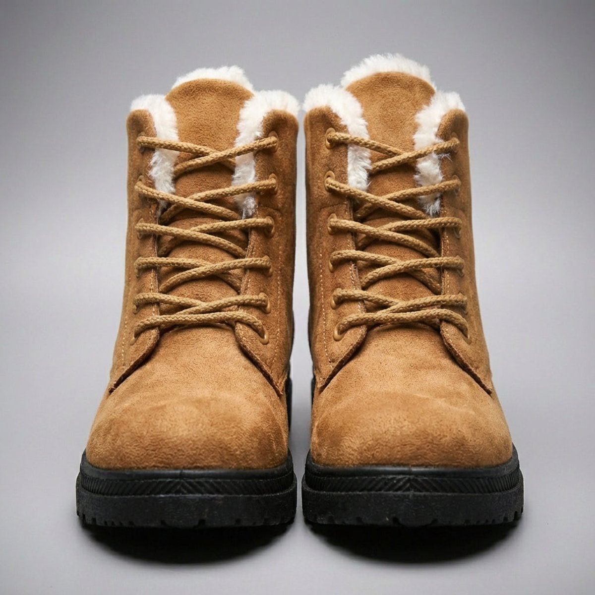 Isla | Women's Fur-Lined Lace-Up Ankle Snow Boots
