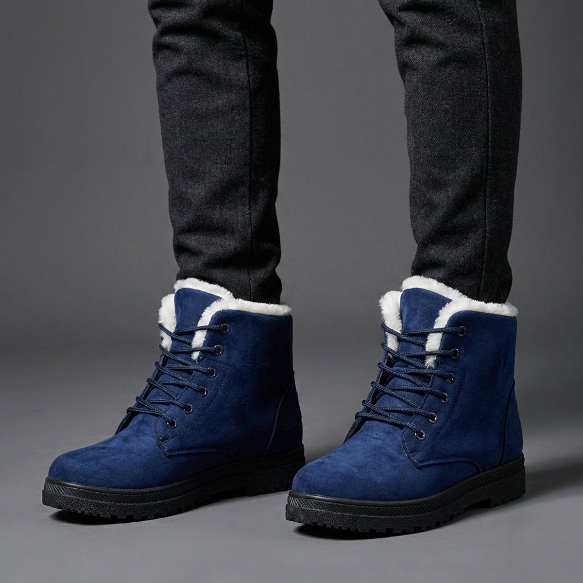 Isla | Women's Fur-Lined Lace-Up Ankle Snow Boots