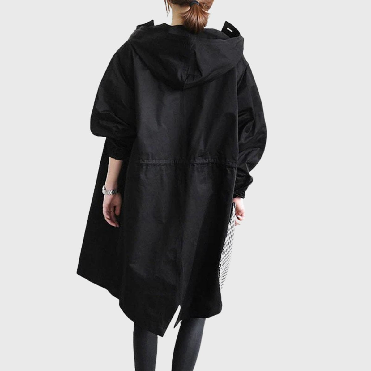 Ella | Women's Hooded Water-Repellent Oversized Long Trench Coat