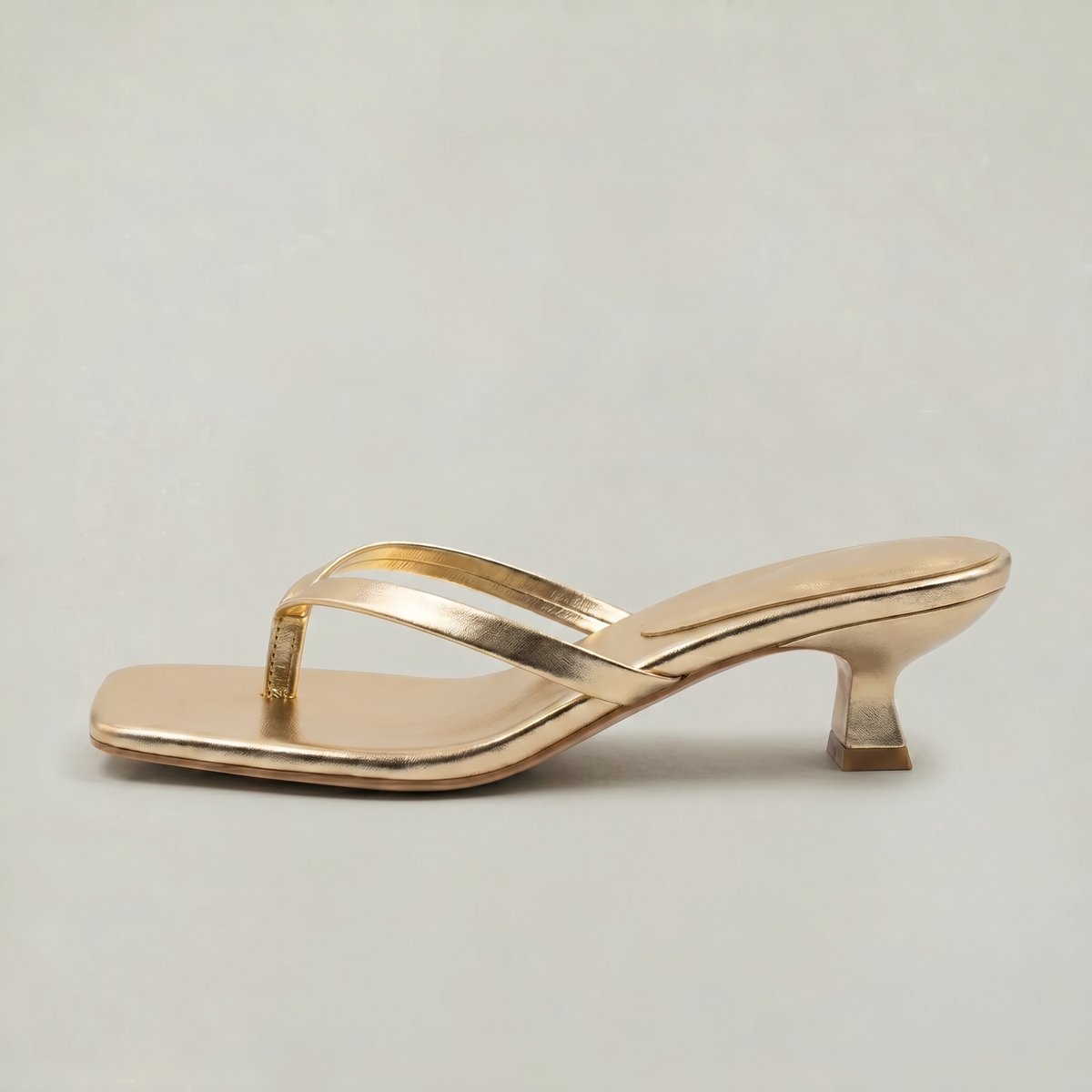 Willow | Women's Kitten Heel Thong Slip-On Sandals