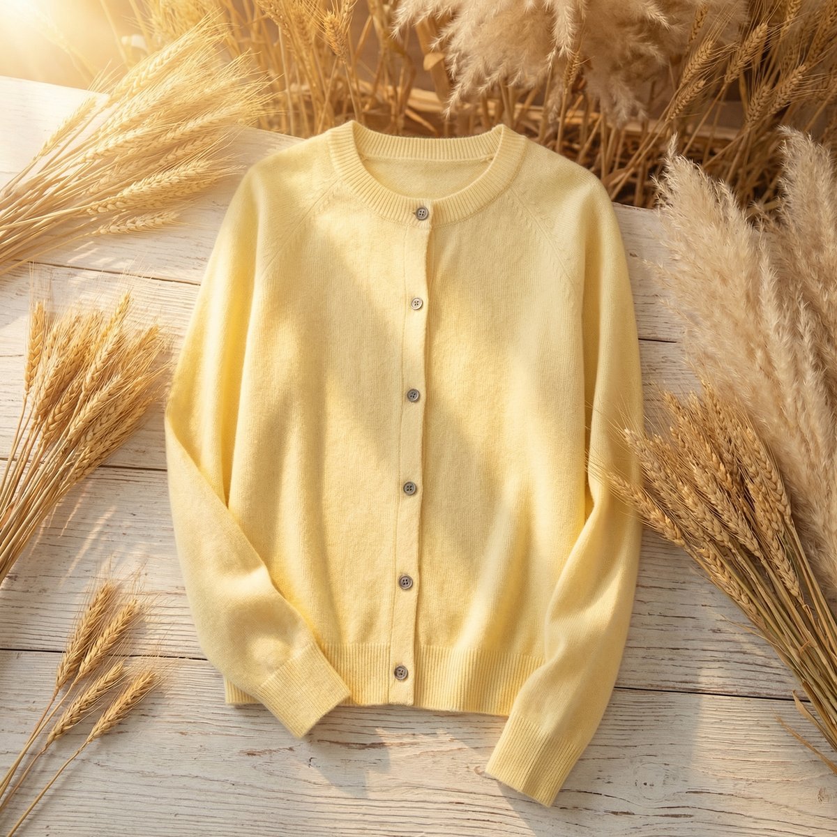 Florence | Women's Merino Wool Long Sleeve Cardigan Jumper Classic Fit