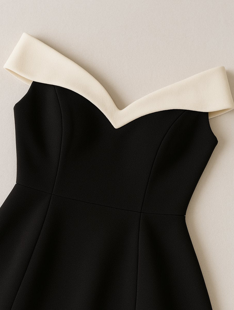 Emily | Women's Off-Shoulder Sweetheart Fit-and-Flare Mini Party Dress