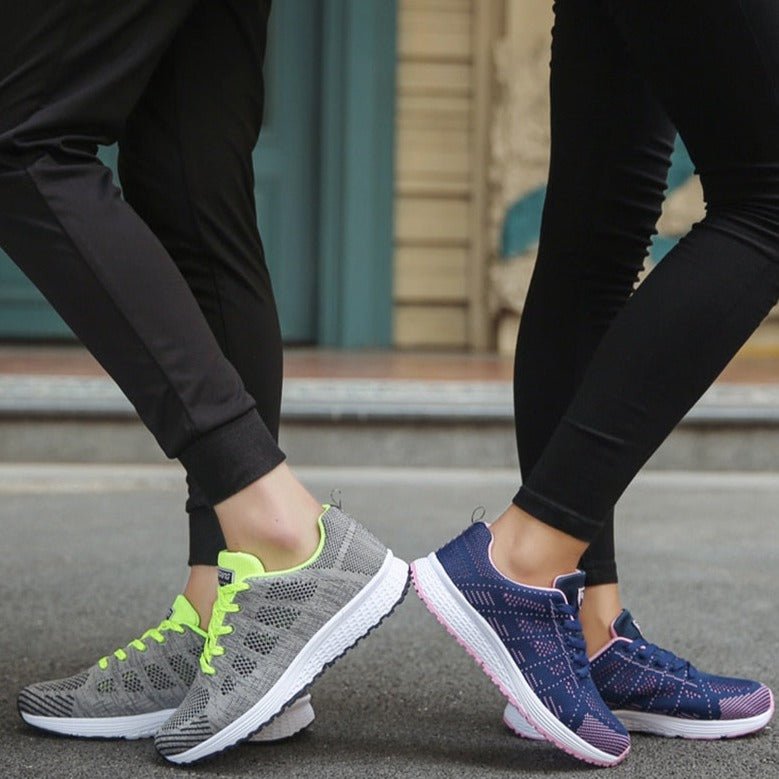 Amelia | Women's Orthopedic Wide-Fit Lace-Up Mesh Knit Trainers