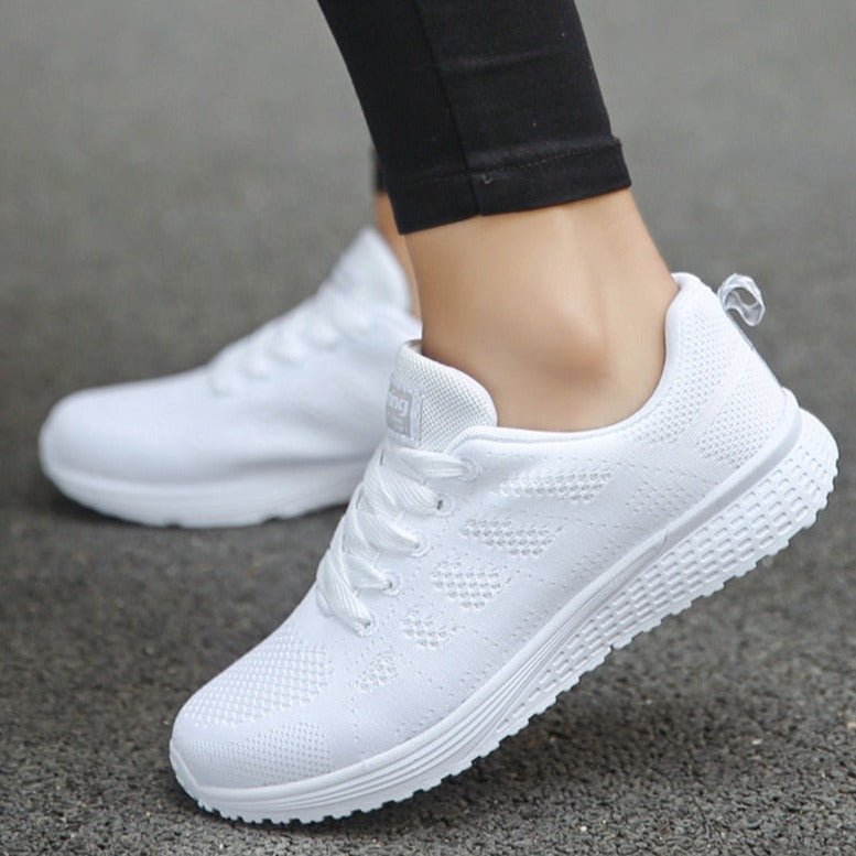 Amelia | Women's Orthopedic Wide-Fit Lace-Up Mesh Knit Trainers