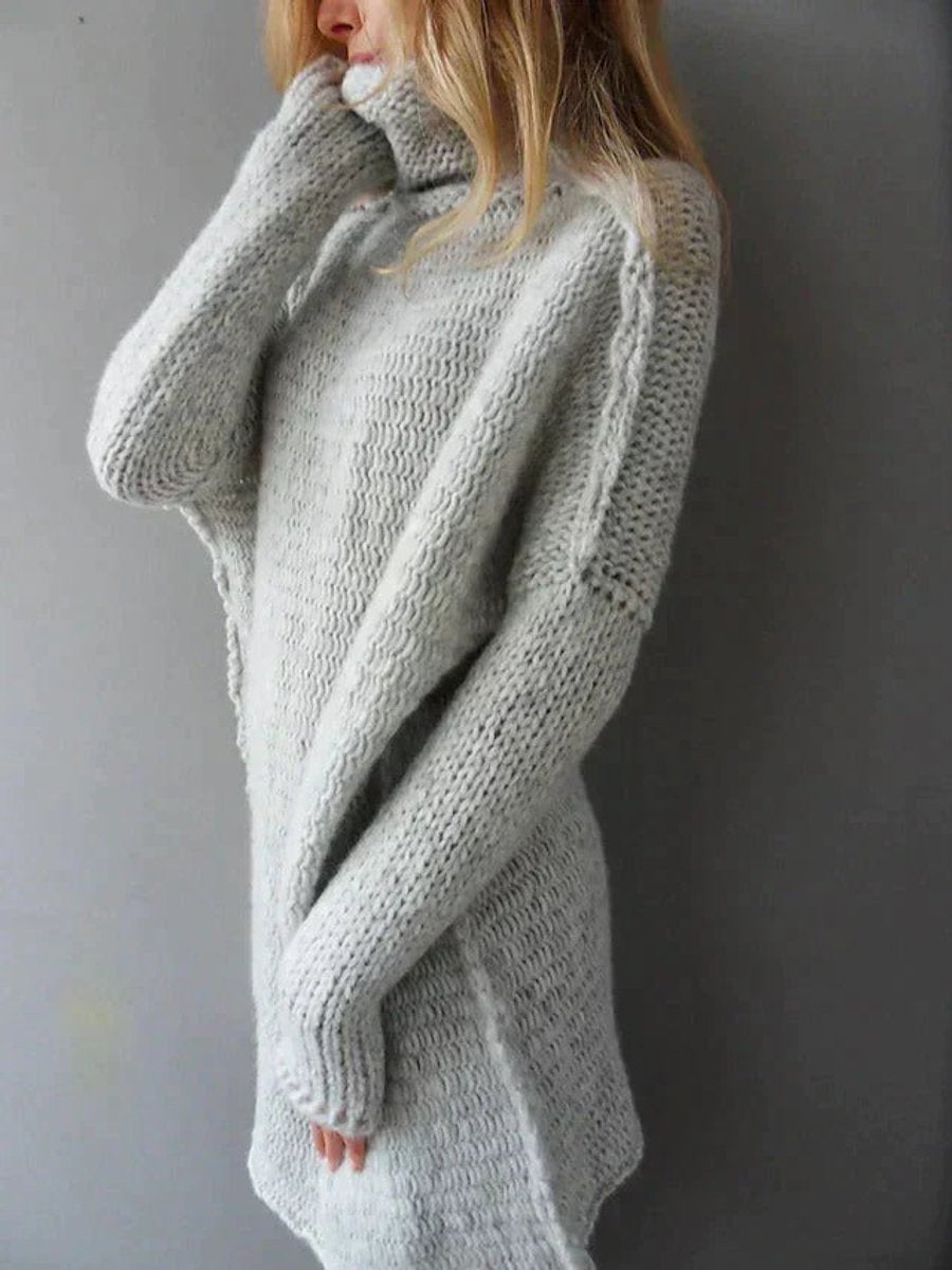 Evelyn | Women's Oversized Chunky Knit Turtleneck Sweater