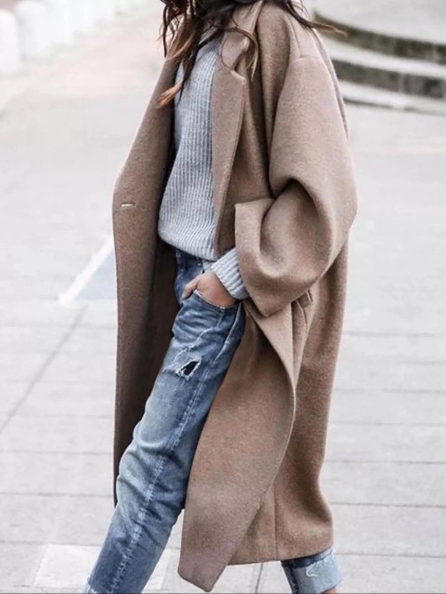 Olivia | Women's Oversized Long Wool-Blend Coat Puffer Jacket Women Style