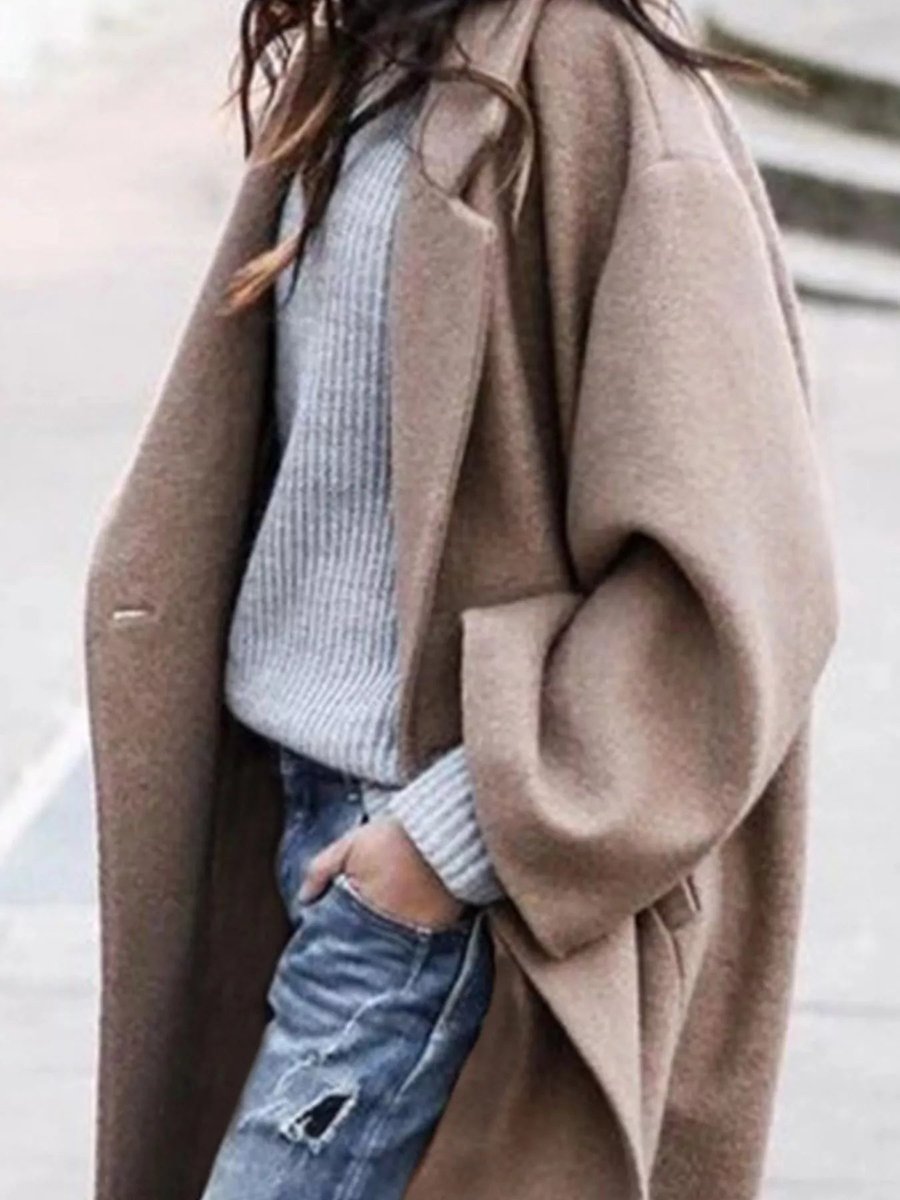 Olivia | Women's Oversized Long Wool-Blend Coat Puffer Jacket Women Style