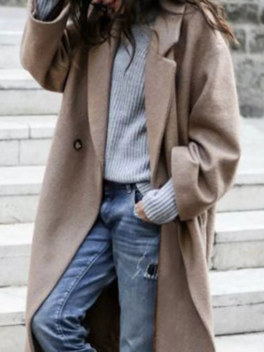 Olivia | Women's Oversized Long Wool-Blend Coat Puffer Jacket Women Style