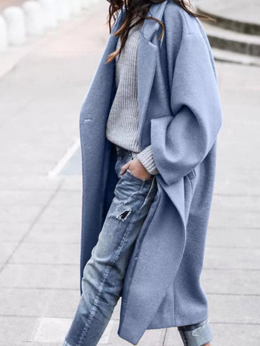 Olivia | Women's Oversized Long Wool-Blend Coat Puffer Jacket Women Style