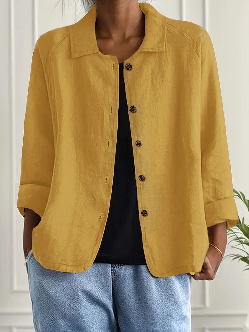 Willow | Women's Relaxed-Fit Collared Button-Front Long-Sleeve Shirt Jacket