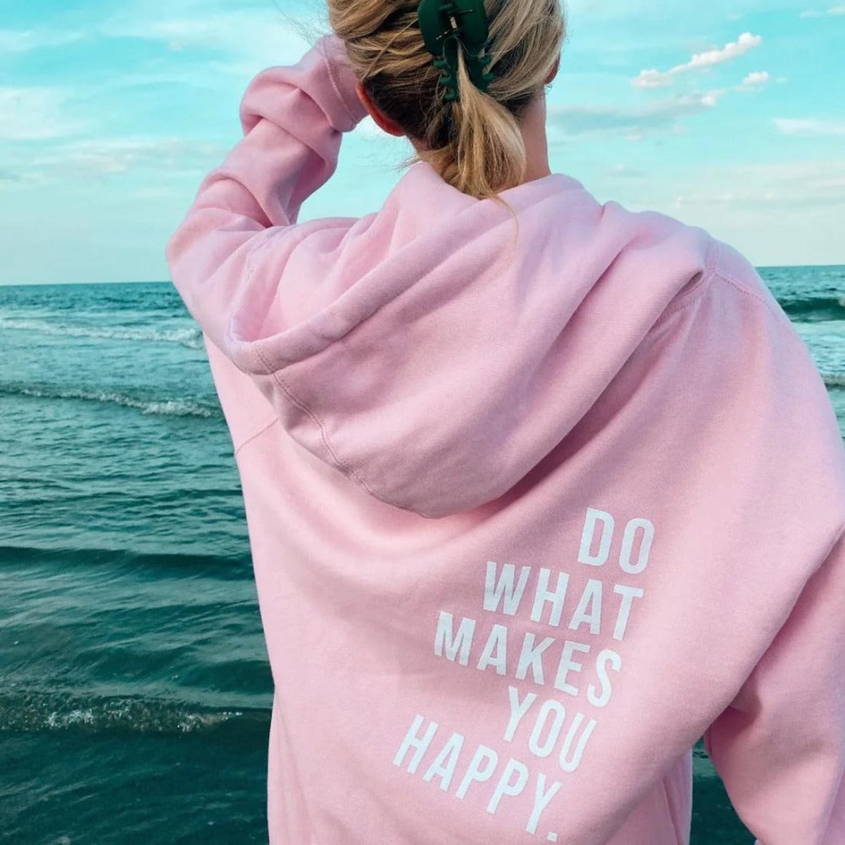 Mia | Women's Relaxed-Fit Hooded Pullover Womens Jumper Drawstring Hood
