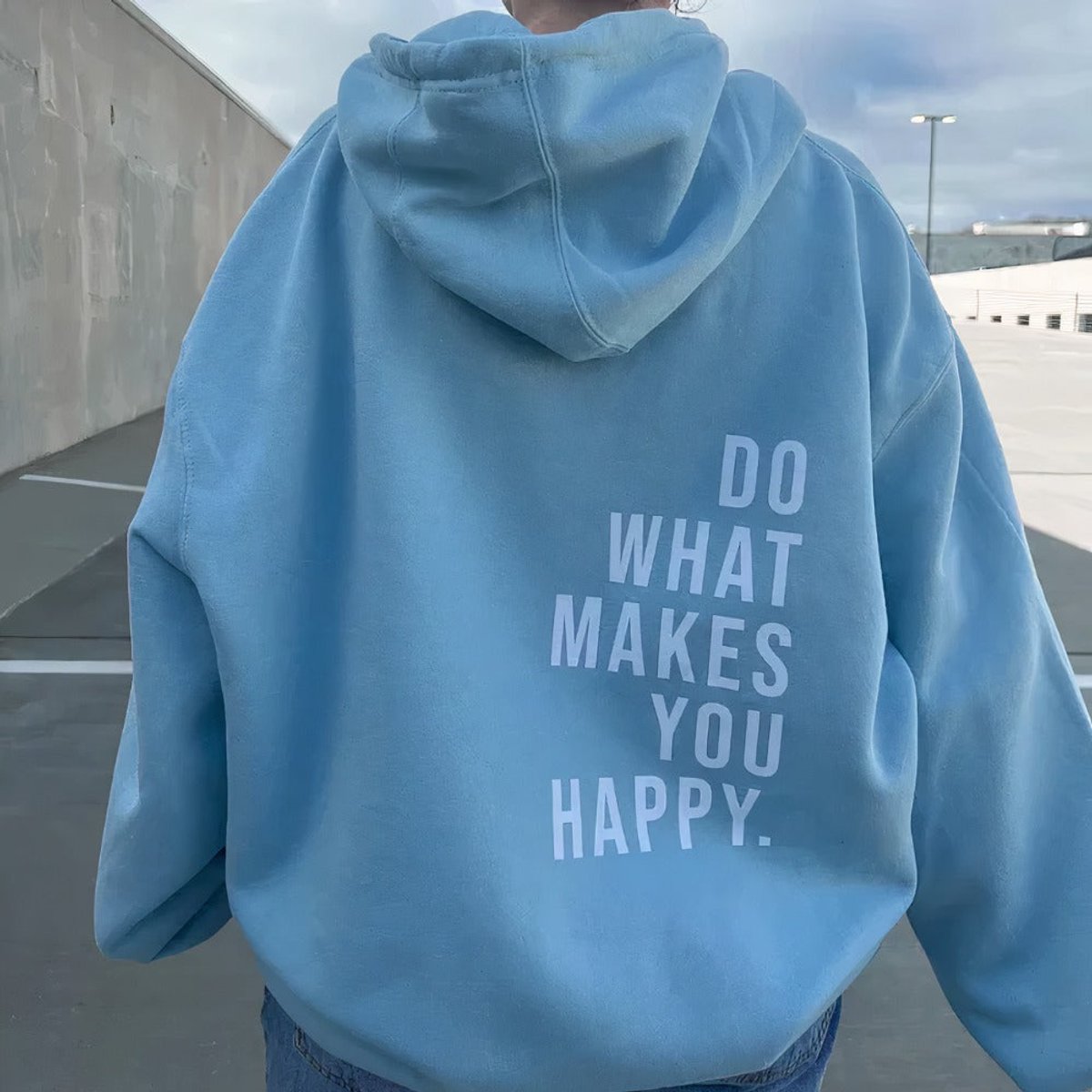 Mia | Women's Relaxed-Fit Hooded Pullover Womens Jumper Drawstring Hood