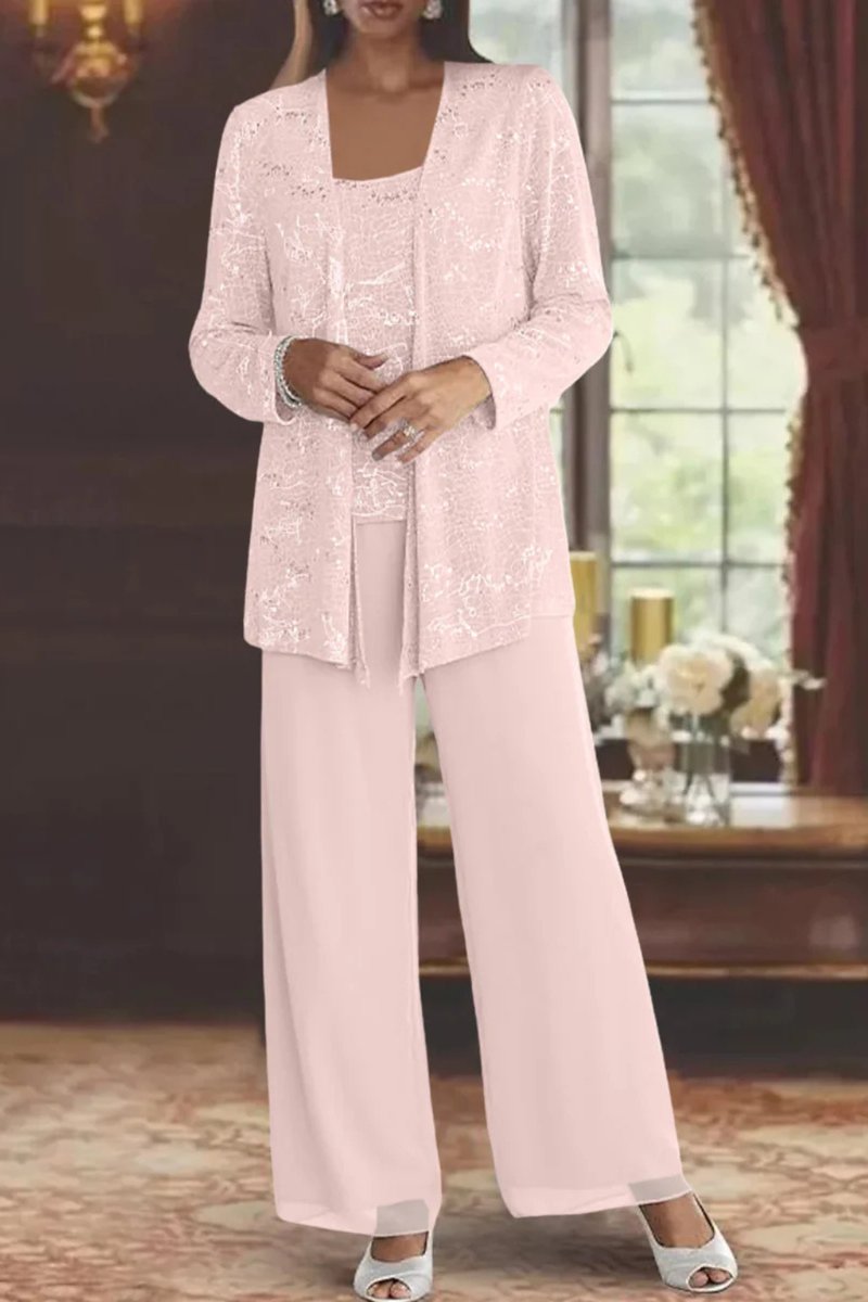 Florence | Women's Sequined Wide-Leg Three-Piece Occasion Set