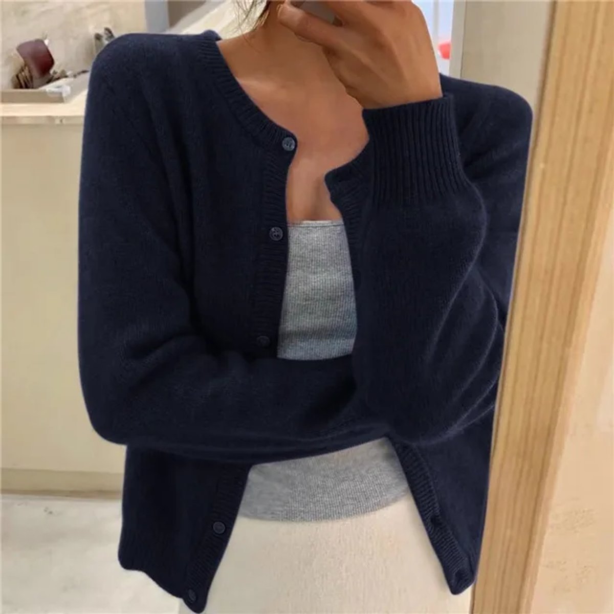 Emily | Women's Soft Knit Button-Up Cardigan Jumper
