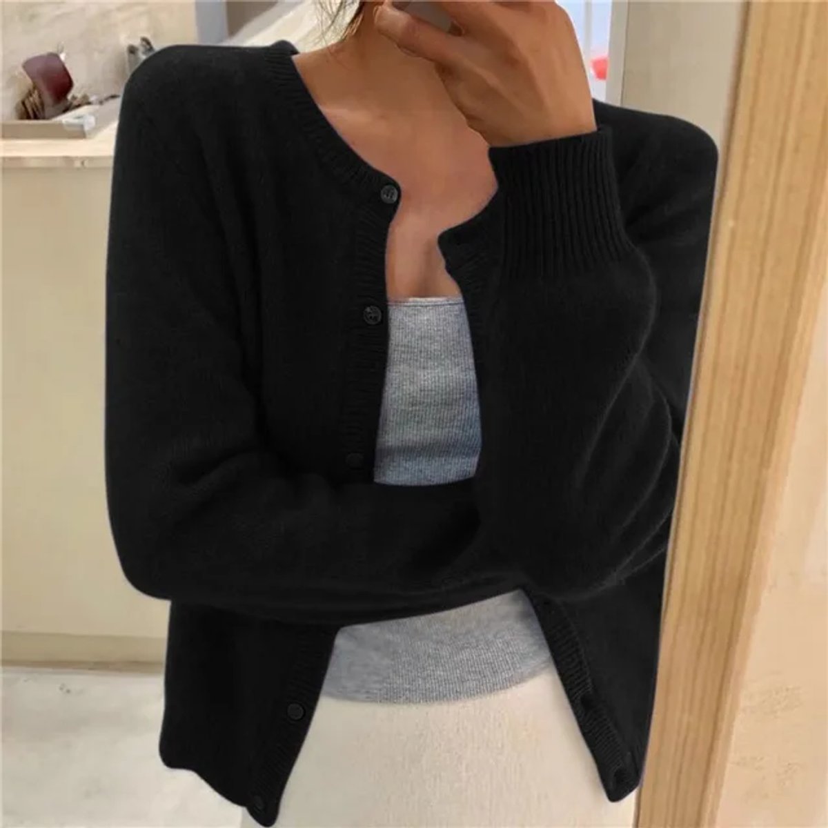 Emily | Women's Soft Knit Button-Up Cardigan Jumper