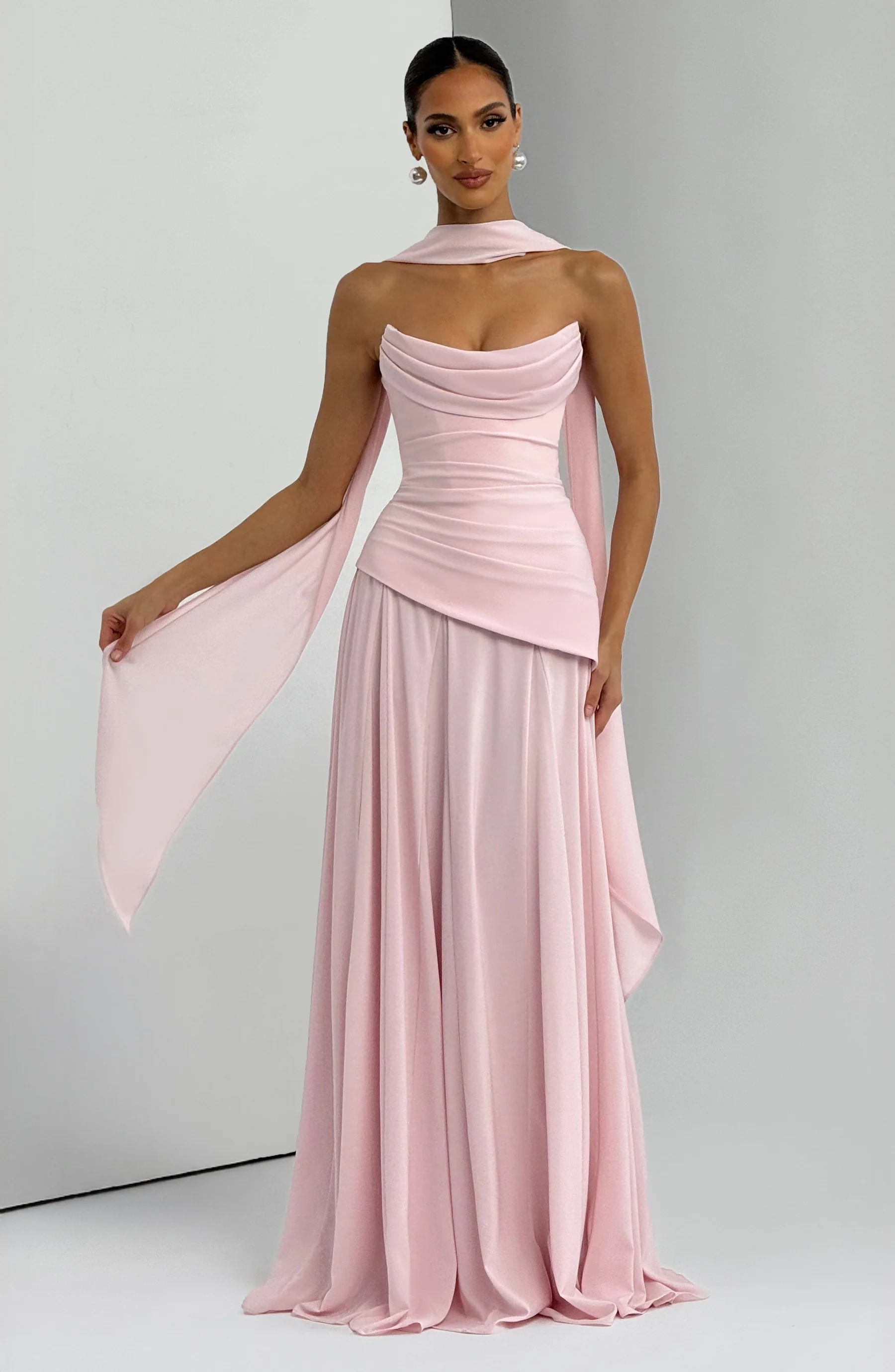 Women's Strapless Maxi Dress with Smooth Finish