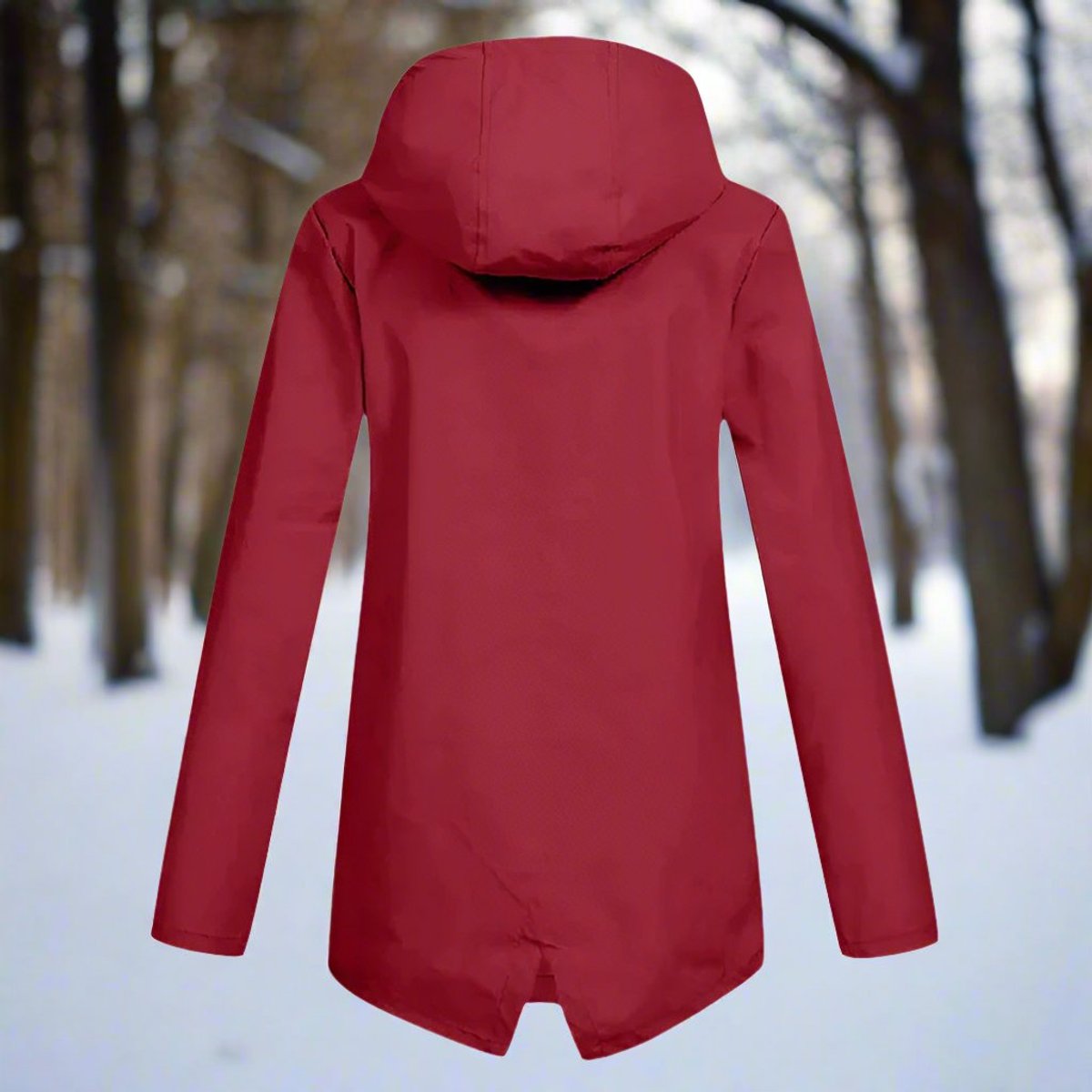 Freya | Women's Waterproof Hooded Rain Jacket Zip-Up Adjustable Cuffs Pockets